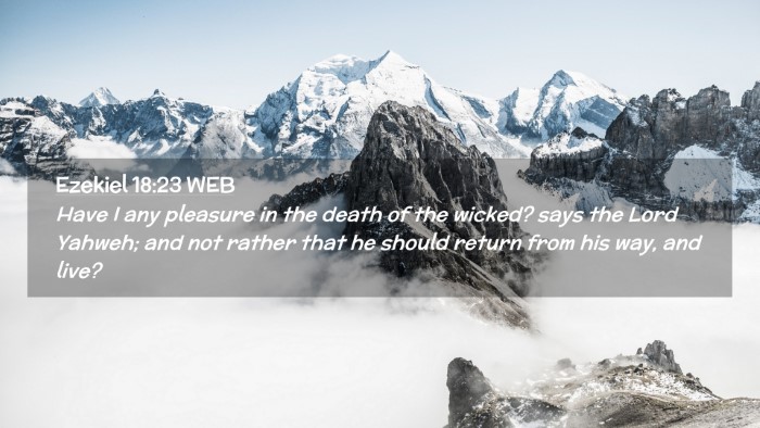 Picture 02 - Ezekiel 18:23 WEB Desktop Wallpaper - Have I any pleasure in the death of the wicked? - Desktop Bible Verse Wallpaper