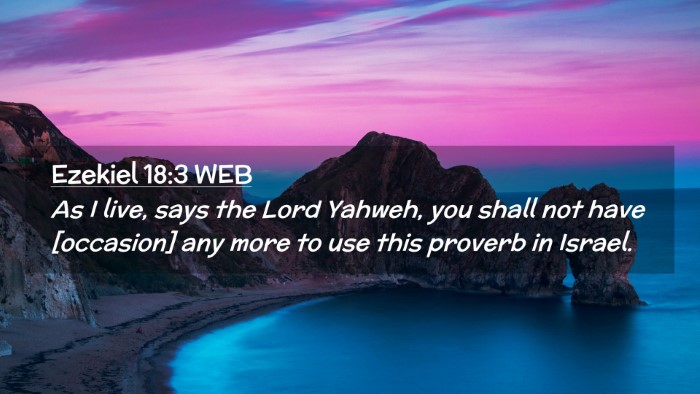Picture 02 - Ezekiel 18:3 WEB Desktop Wallpaper - As I live, says the Lord Yahweh, you shall not - Desktop Bible Verse Wallpaper