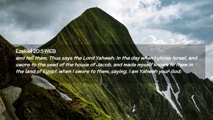 Picture 02 - Ezekiel 20:5 WEB Desktop Wallpaper - and tell them, Thus says the Lord Yahweh: In the - Desktop Bible Verse Wallpaper