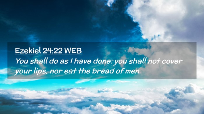 Picture 02 - Ezekiel 24:22 WEB Desktop Wallpaper - You shall do as I have done: you shall not cover - Desktop Bible Verse Wallpaper