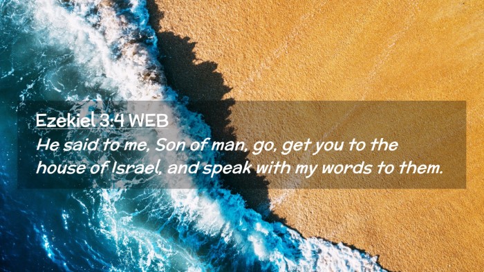 Picture 02 - Ezekiel 3:4 WEB Desktop Wallpaper - He said to me, Son of man, go, get you to the - Desktop Bible Verse Wallpaper
