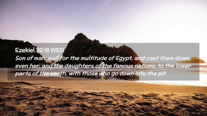 Picture 02 - Ezekiel 32:18 WEB Desktop Wallpaper - Son of man, wail for the multitude of Egypt, and - Desktop Bible Verse Wallpaper