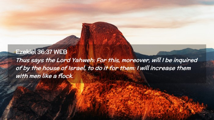 Picture 02 - Ezekiel 36:37 WEB Desktop Wallpaper - Thus says the Lord Yahweh: For this, moreover, - Desktop Bible Verse Wallpaper