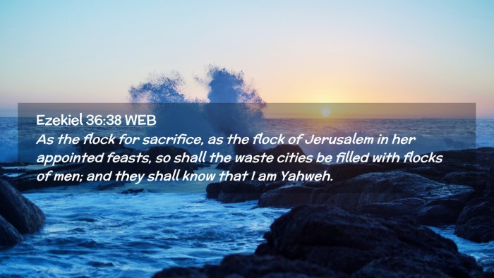 Picture 02 - Ezekiel 36:38 WEB Desktop Wallpaper - As the flock for sacrifice, as the flock of - Desktop Bible Verse Wallpaper