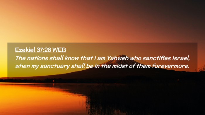 Picture 02 - Ezekiel 37:28 WEB Desktop Wallpaper - The nations shall know that I am Yahweh who - Desktop Bible Verse Wallpaper