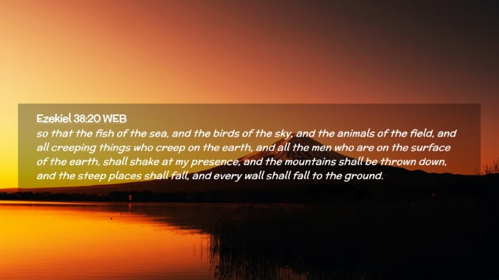 Picture 02 - Ezekiel 38:20 WEB Desktop Wallpaper - so that the fish of the sea, and the birds of the - Desktop Bible Verse Wallpaper
