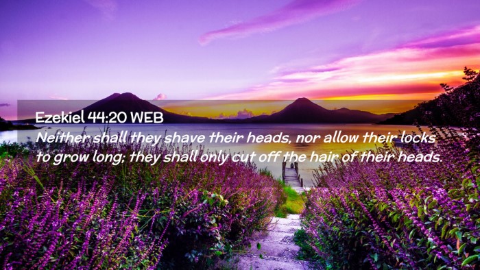 Picture 02 - Ezekiel 44:20 WEB Desktop Wallpaper - Neither shall they shave their heads, nor allow - Desktop Bible Verse Wallpaper