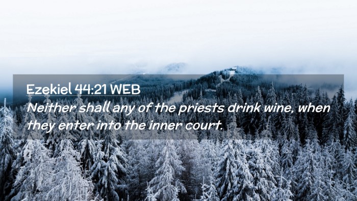 Picture 02 - Ezekiel 44:21 WEB Desktop Wallpaper - Neither shall any of the priests drink wine, when - Desktop Bible Verse Wallpaper