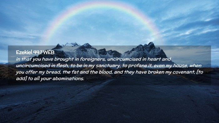 Picture 02 - Ezekiel 44:7 WEB Desktop Wallpaper - in that you have brought in foreigners, - Desktop Bible Verse Wallpaper