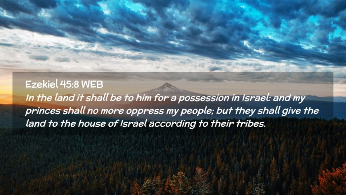 Picture 02 - Ezekiel 45:8 WEB Desktop Wallpaper - In the land it shall be to him for a possession - Desktop Bible Verse Wallpaper