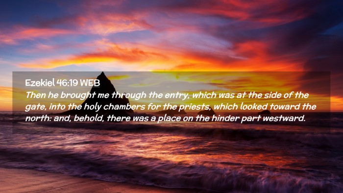 Picture 02 - Ezekiel 46:19 WEB Desktop Wallpaper - Then he brought me through the entry, which was - Desktop Bible Verse Wallpaper