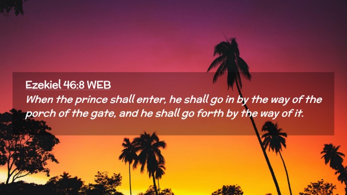 Picture 02 - Ezekiel 46:8 WEB Desktop Wallpaper - When the prince shall enter, he shall go in by - Desktop Bible Verse Wallpaper