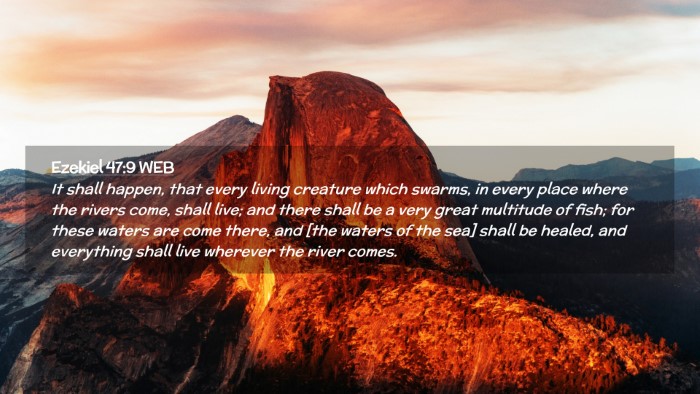 Picture 02 - Ezekiel 47:9 WEB Desktop Wallpaper - It shall happen, that every living creature which - Desktop Bible Verse Wallpaper