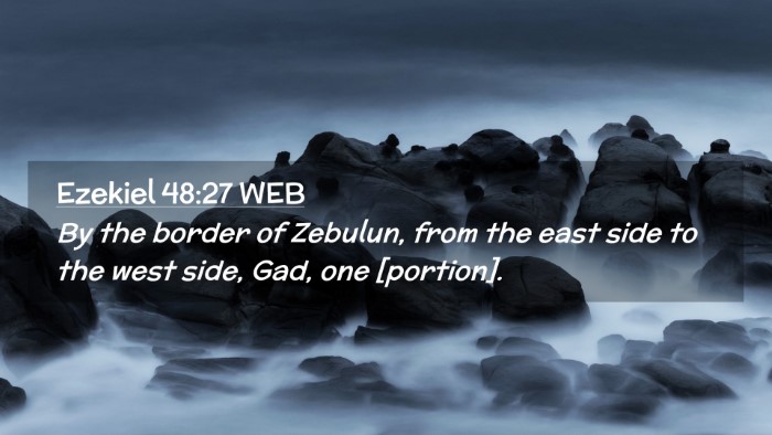 Picture 02 - Ezekiel 48:27 WEB Desktop Wallpaper - By the border of Zebulun, from the east side to - Desktop Bible Verse Wallpaper