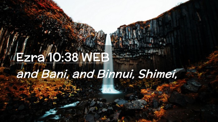 Picture 02 - Ezra 10:38 WEB Desktop Wallpaper - and Bani, and Binnui, - Desktop Bible Verse Wallpaper
