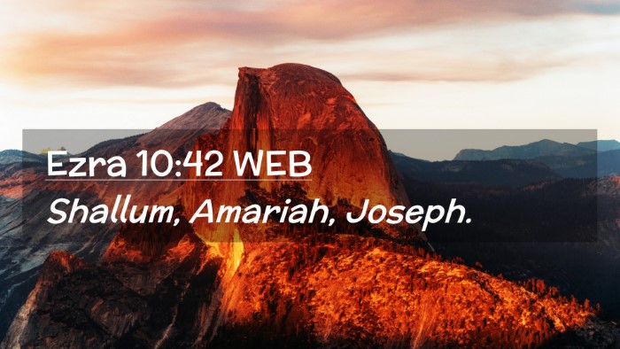 Picture 02 - Ezra 10:42 WEB Desktop Wallpaper - Shallum, Amariah, - Desktop Bible Verse Wallpaper