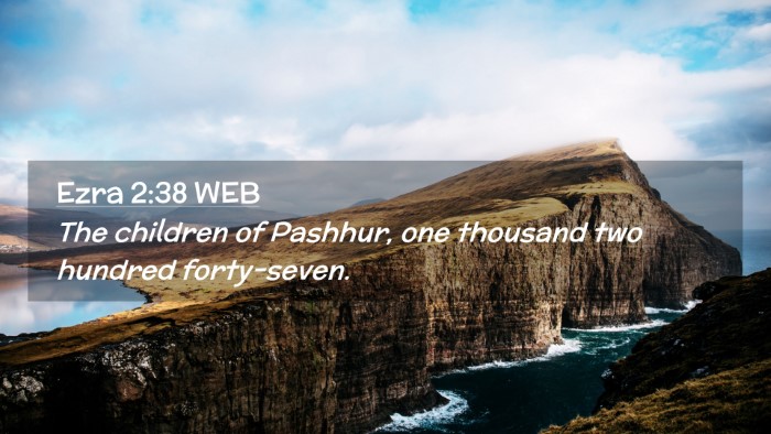 Picture 02 - Ezra 2:38 WEB Desktop Wallpaper - The children of Pashhur, one thousand two hundred - Desktop Bible Verse Wallpaper