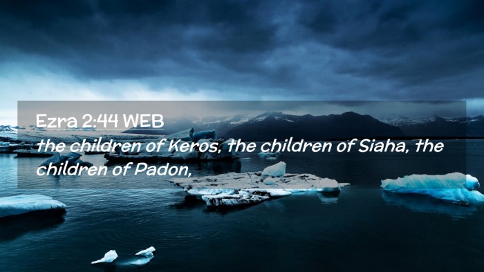 Picture 02 - Ezra 2:44 WEB Desktop Wallpaper - the children of Keros, the children of Siaha, the - Desktop Bible Verse Wallpaper