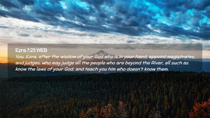 Picture 02 - Ezra 7:25 WEB Desktop Wallpaper - You, Ezra, after the wisdom of your God who is in - Desktop Bible Verse Wallpaper
