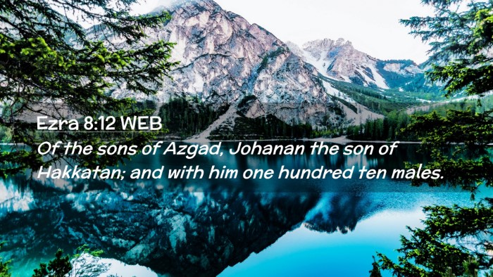 Picture 02 - Ezra 8:12 WEB Desktop Wallpaper - Of the sons of Azgad, Johanan the son of - Desktop Bible Verse Wallpaper