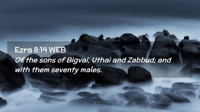 Picture 02 - Ezra 8:14 WEB Desktop Wallpaper - Of the sons of Bigvai, Uthai and Zabbud; and with - Desktop Bible Verse Wallpaper