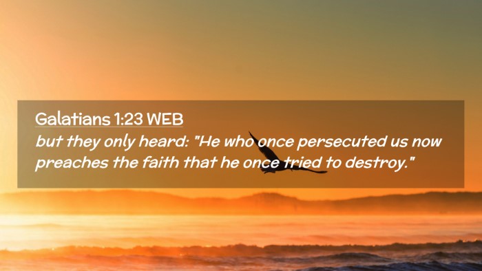 Picture 02 - Galatians 1:23 WEB Desktop Wallpaper - but they only heard: 