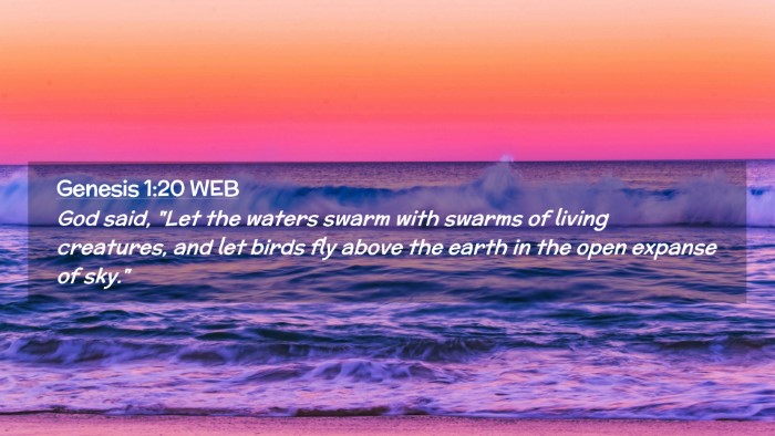 Picture 02 - Genesis 1:20 WEB Desktop Wallpaper - God said, 