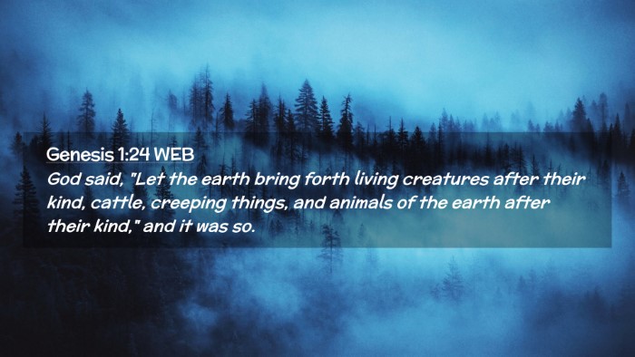 Picture 02 - Genesis 1:24 WEB Desktop Wallpaper - God said, 