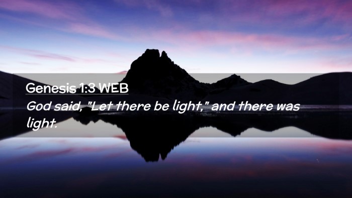 Picture 02 - Genesis 1:3 WEB Desktop Wallpaper - God said, 