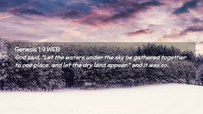 Picture 02 - Genesis 1:9 WEB Desktop Wallpaper - God said, 