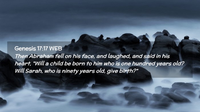 Picture 02 - Genesis 17:17 WEB Desktop Wallpaper - Then Abraham fell on his face, and laughed, and - Desktop Bible Verse Wallpaper
