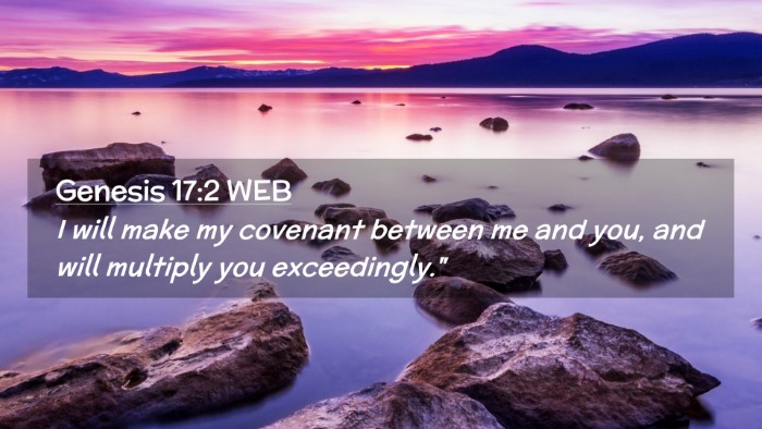 Picture 02 - Genesis 17:2 WEB Desktop Wallpaper - I will make my covenant between me and you, and - Desktop Bible Verse Wallpaper