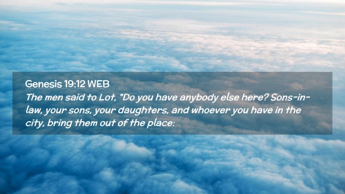 Picture 02 - Genesis 19:12 WEB Desktop Wallpaper - The men said to Lot, 