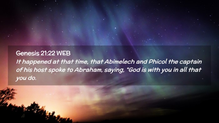 Picture 02 - Genesis 21:22 WEB Desktop Wallpaper - It happened at that time, that Abimelech and - Desktop Bible Verse Wallpaper