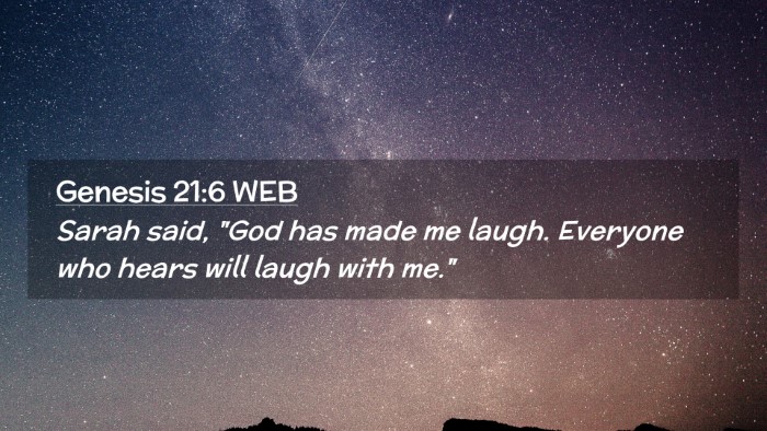 Picture 02 - Genesis 21:6 WEB Desktop Wallpaper - Sarah said, 