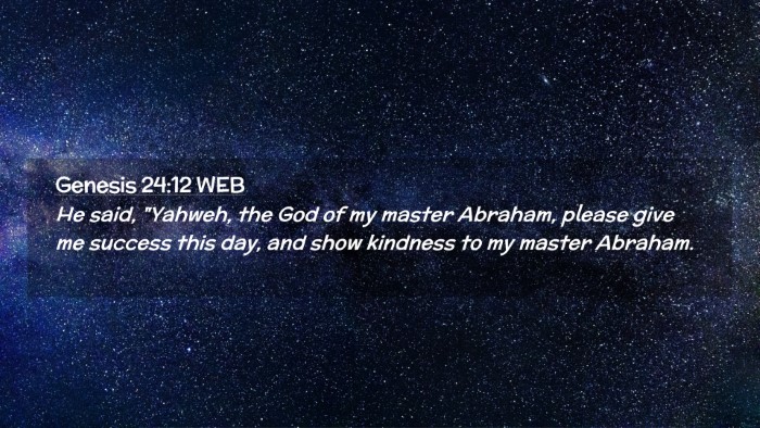 Picture 02 - Genesis 24:12 WEB Desktop Wallpaper - He said, 