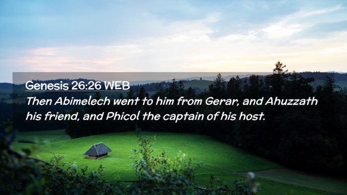 Picture 02 - Genesis 26:26 WEB Desktop Wallpaper - Then Abimelech went to him from Gerar, and - Desktop Bible Verse Wallpaper