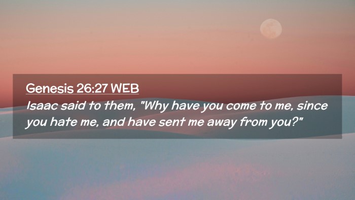Picture 02 - Genesis 26:27 WEB Desktop Wallpaper - Isaac said to them, 