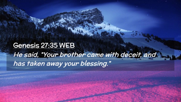 Picture 02 - Genesis 27:35 WEB Desktop Wallpaper - He said, 