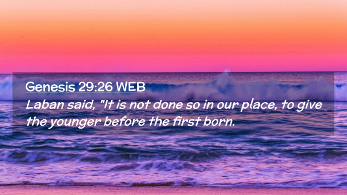 Picture 02 - Genesis 29:26 WEB Desktop Wallpaper - Laban said, 