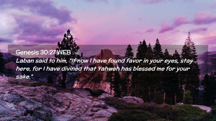 Picture 02 - Genesis 30:27 WEB Desktop Wallpaper - Laban said to him, 