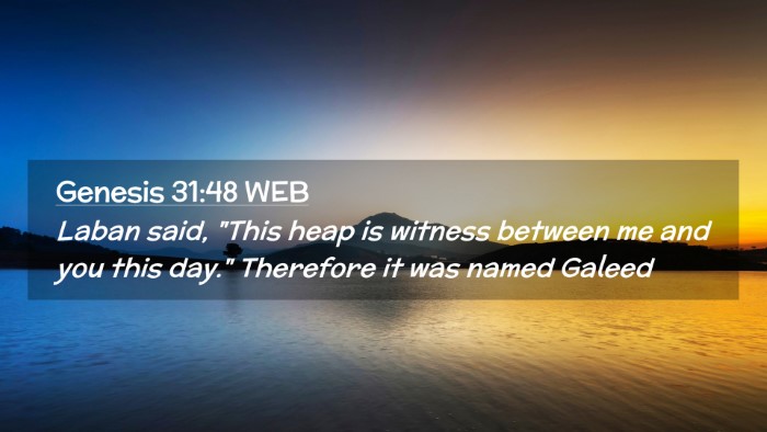 Picture 02 - Genesis 31:48 WEB Desktop Wallpaper - Laban said, 