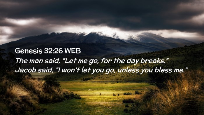 Picture 02 - Genesis 32:26 WEB Desktop Wallpaper - The man said, 