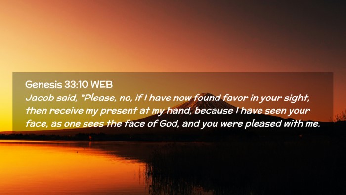 Picture 02 - Genesis 33:10 WEB Desktop Wallpaper - Jacob said, 
