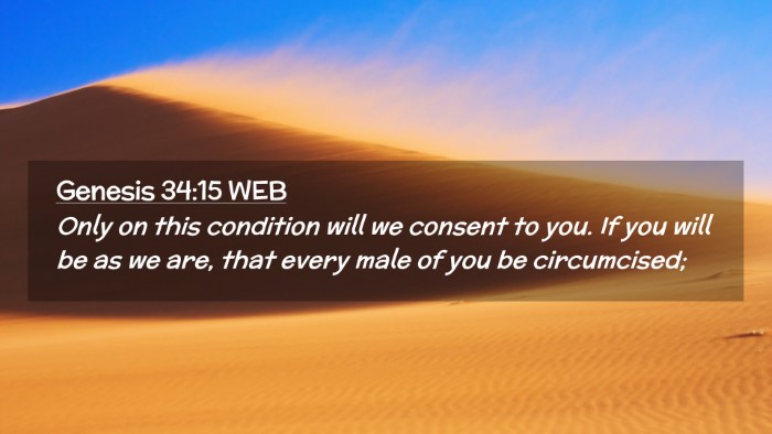 Picture 02 - Genesis 34:15 WEB Desktop Wallpaper - Only on this condition will we consent to you. If - Desktop Bible Verse Wallpaper