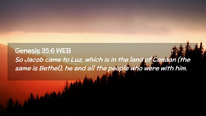 Picture 02 - Genesis 35:6 WEB Desktop Wallpaper - So Jacob came to Luz, which is in the land of - Desktop Bible Verse Wallpaper