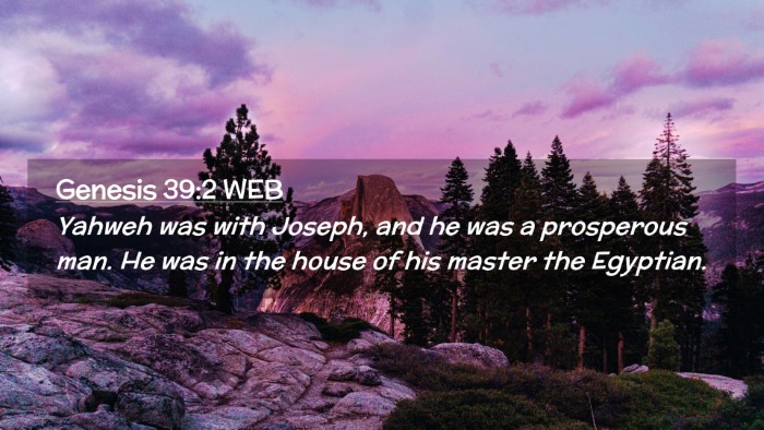 Picture 02 - Genesis 39:2 WEB Desktop Wallpaper - Yahweh was with Joseph, and he was a prosperous - Desktop Bible Verse Wallpaper