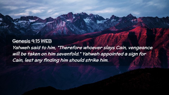 Picture 02 - Genesis 4:15 WEB Desktop Wallpaper - Yahweh said to him, 