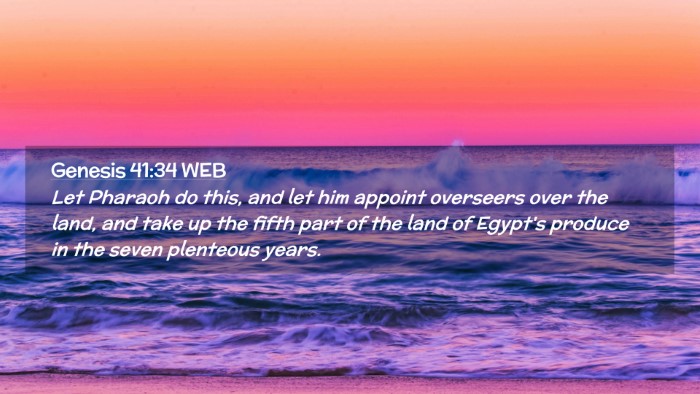 Picture 02 - Genesis 41:34 WEB Desktop Wallpaper - Let Pharaoh do this, and let him appoint - Desktop Bible Verse Wallpaper