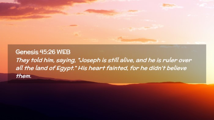Picture 02 - Genesis 45:26 WEB Desktop Wallpaper - They told him, saying, 